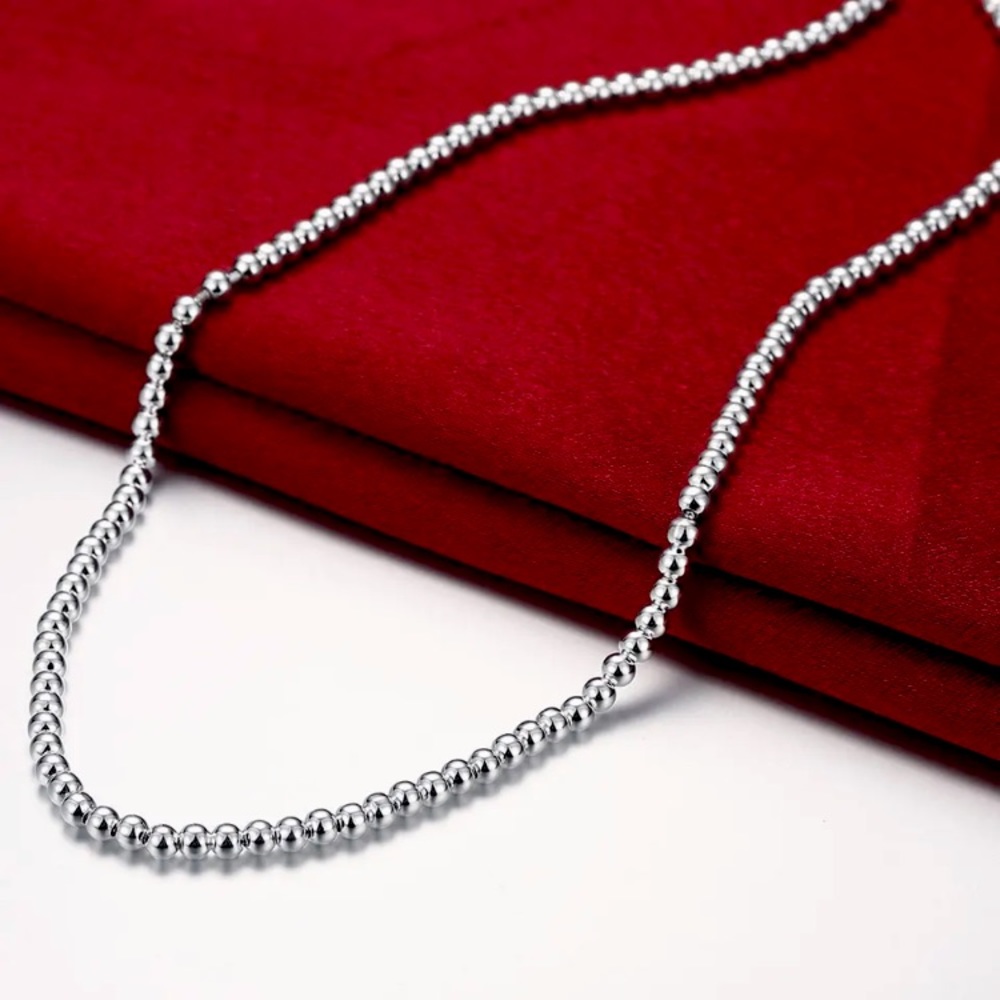 🌟Sterling Silver Beaded Necklace